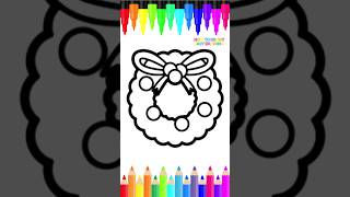 Learn How to Draw a Christmas Wreath for Kids | Easy Drawing Tutorial