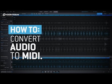 Superior Drummer 3: How to convert audio to MIDI with Tracker