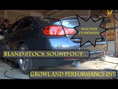 Wagner High Flow Catted Downpipe sound results for the BMW F32 435i