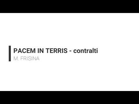 Pacem in terris - contralti (Marco Frisina)