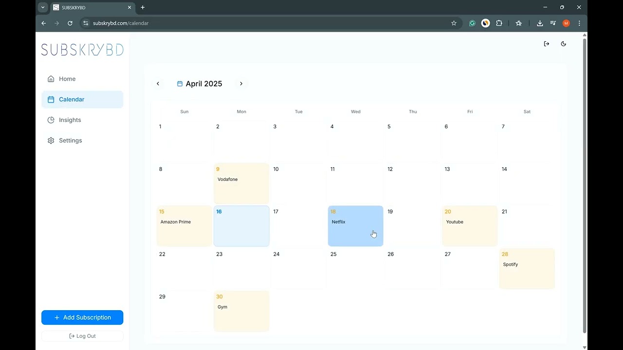 SUBSKRYBD video preview