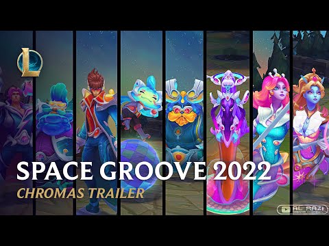 Space Groove 2022 Chromas Trailer | Twisted Fate, Teemo, Gragas, Ornn, Nami, etc - League of Legends
