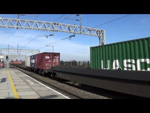 66503 Freightliner 4O54 Leeds Southampton passing Cheddington 7 3 2015