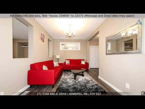 Priced at $459,000 - 271 Stan Bailie Drive, Winnipeg, MB R3Y 1S3