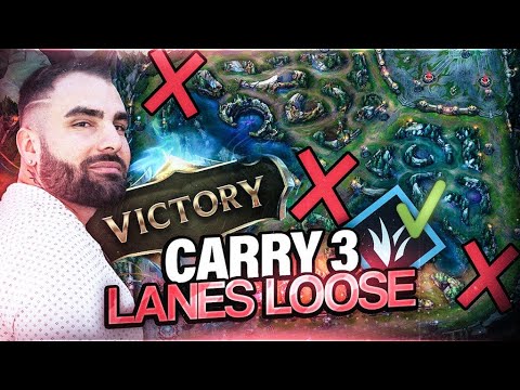 COMMENT GAGNER AVEC 3 LOOSES LANES EN JUNGLE ? Aucunes excuses, ne lâchez rien!