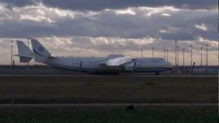 preview picture of video 'AN-225 from Antonov Airlines @ LEJ Airport on 1st and 2nd November 2012'