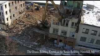 preview picture of video 'Haverhill, MA Ocasio Building Demolished'