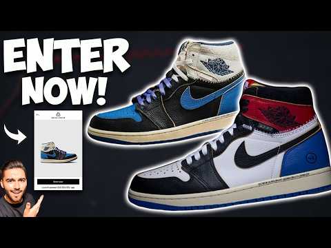ENTER NOW! HOW TO COP THE UNION AIR JORDAN 1 FRAGMENTS! ALL ONLINE RAFFLES!