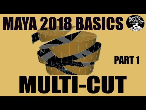 Autodesk Maya 2018 Basics- MULTICUT Tool- Part 1/2
