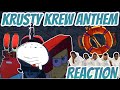 Reactions To Krusty Krew Anthem BACK ON THE GRILL MUSIC VIDEO