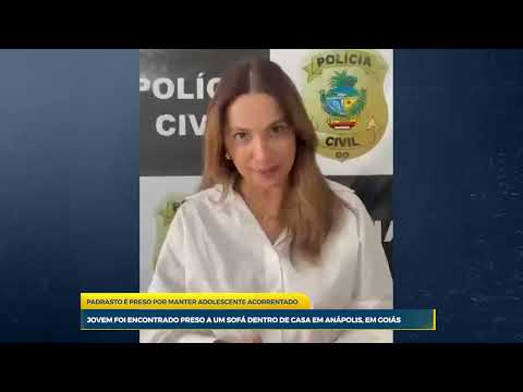 Padrasto é preso em Anápolis por manter adolescente acorrentado a sofá dentro de casa