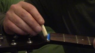 How to set up guitars for slide playing(raising the action)
