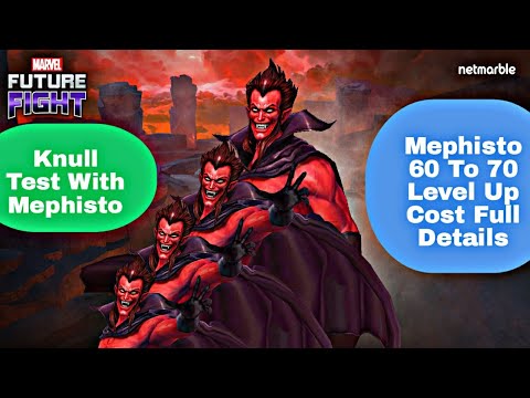 Mephisto 60 to 70 level Full Cost Details | Knull Test With Mephisto - Marvel Future Fight
