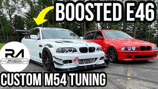 Custom Revmatch E46 boosted tune - Supercharged BMW 330ci acceleration pulls launch control tuning