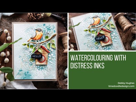 Watercolouring With Distress Inks