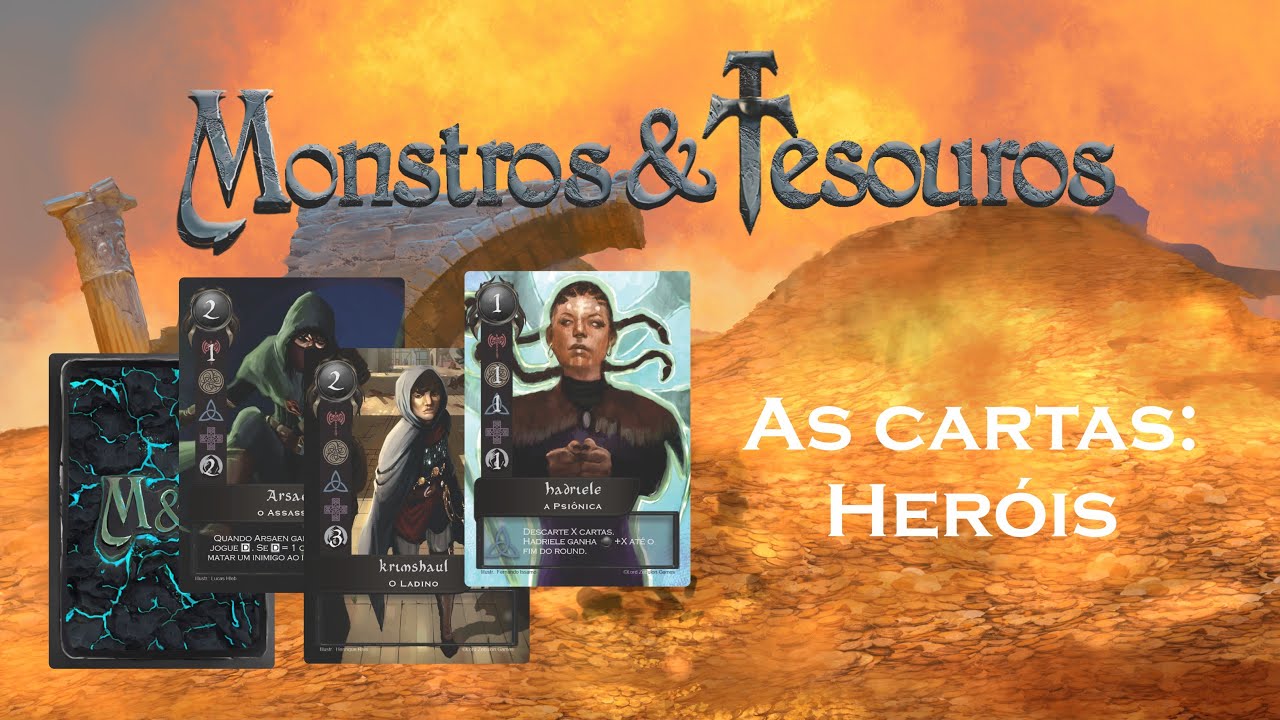 Monstros & Tesouros - Explicação das cartas de Herói