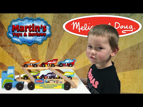 melissa and doug race car vehicle set