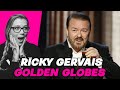 AMERICAN REACTS TO RICKY GERVAIS GOLDEN GLOBES | AMANDA RAE