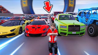 تحدي النزلة بالسيارات الخارقة ضد العملاقه😱🔥!! | فلم قراند