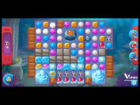 Fishdom. 9618 hard level no boosters and diamonds. 15 moves