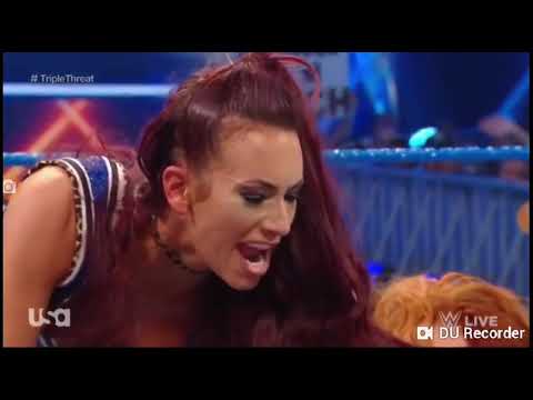 Charlotte Flair vs Becky Lynch vs Carmella full match when your face is Oscar at the Royal Rumble