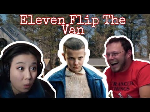 Eleven Flip The Van Reaction Compilation (Stranger Things 1x7)