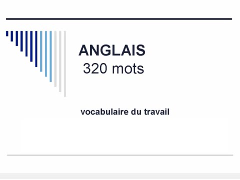 Learn English - 320 Work Vocabulary Words