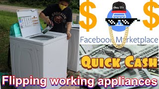 Flipping on Facebook Marketplace with (Washer & Dryer) Best Side Hustles 2021