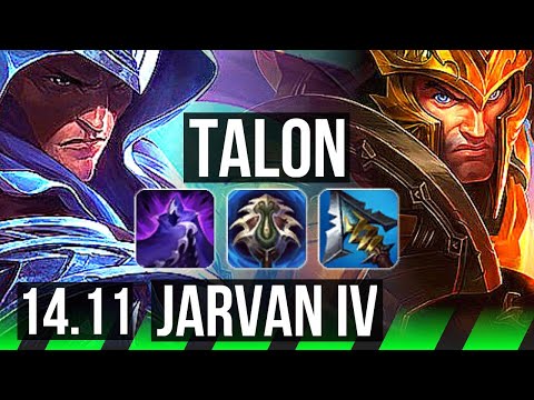 TALON vs JARVAN IV (JGL) | Rank 2 Talon, Legendary, 21/2/6 | BR Challenger | 14.11
