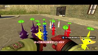 【ゆっくり実況の練習】ピクミンで遊んでみた gmod