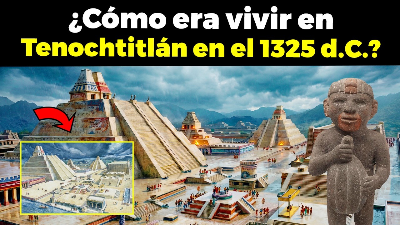 Así era vivir en Tenochtitlán (Imperio Azteca) en el 1325 d.C. - Los últimos siglos del reino mexica