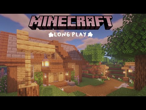 Minecraft Longplay - Peaceful Survival, Gathering, Building a Simple Home (No Commentary)