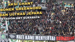 Download lagu Aksi Chant Bonek Greennord dan Ultras Persijap di Stadion GBT berakhir 4-0 kemenangan Persebaya mp3