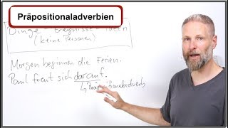 Deutsch lernen - Präpositionaladverbien / Pronominaladverbien