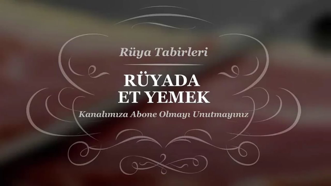 Rüyada Et Kesmek, Çiğ, Kırmızı | Rüya Tabirleri