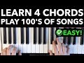 Learn 4 Chords Quickly Play Hundreds Of Songs EASY VERSION