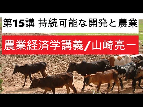 経済学科 農業経済学講義⑮持続可能な開発と農業／山崎亮一／東京農工大学／日英字幕付き／Eng sub