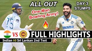India vs Sri Lanka 2nd Test Match 2026 Day 3 Full Highlights | IND vs SL 2nd Test Day 3 Highlights