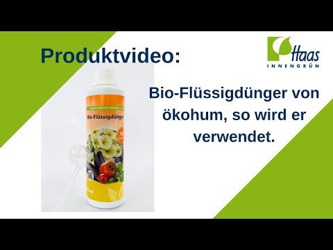 Bio Dünger Produktvideo: Volldünger von ökohum mit Anwendung und Anleitung