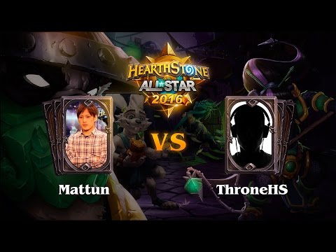[RU] Mattun vs ThroneHS, Hearthstone ALLSTAR 2016