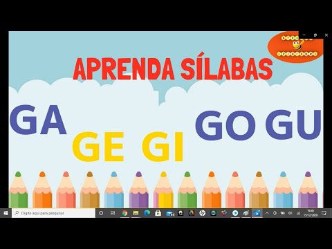 Sílabas GA GE GI GO GU - Aprenda Brincando