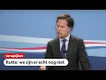 TERUGKIJKEN: Persconferentie Rutte na ministerraad