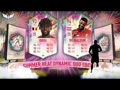 SUMMER HEAT DYNAMNIC DUO WIJNALDUM & ORIGI SBC - SUMMER SHOWDOWN SBCs!!! FIFA 20 ULTIMATE TEAM