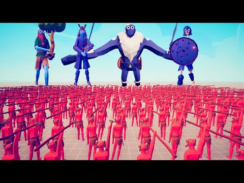 4x GIANT vs ARMIES - Totally Accurate Battle Simulator TABS