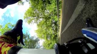 preview picture of video 'Road bike crash - Slippery roads (Gopro Hero 3 Black - Dashware)'