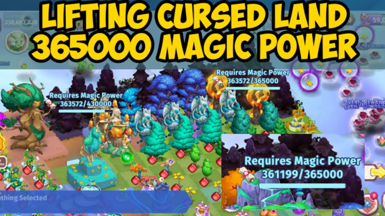 Merge Magic Lifting Cursed Land 365000 Magic Power
