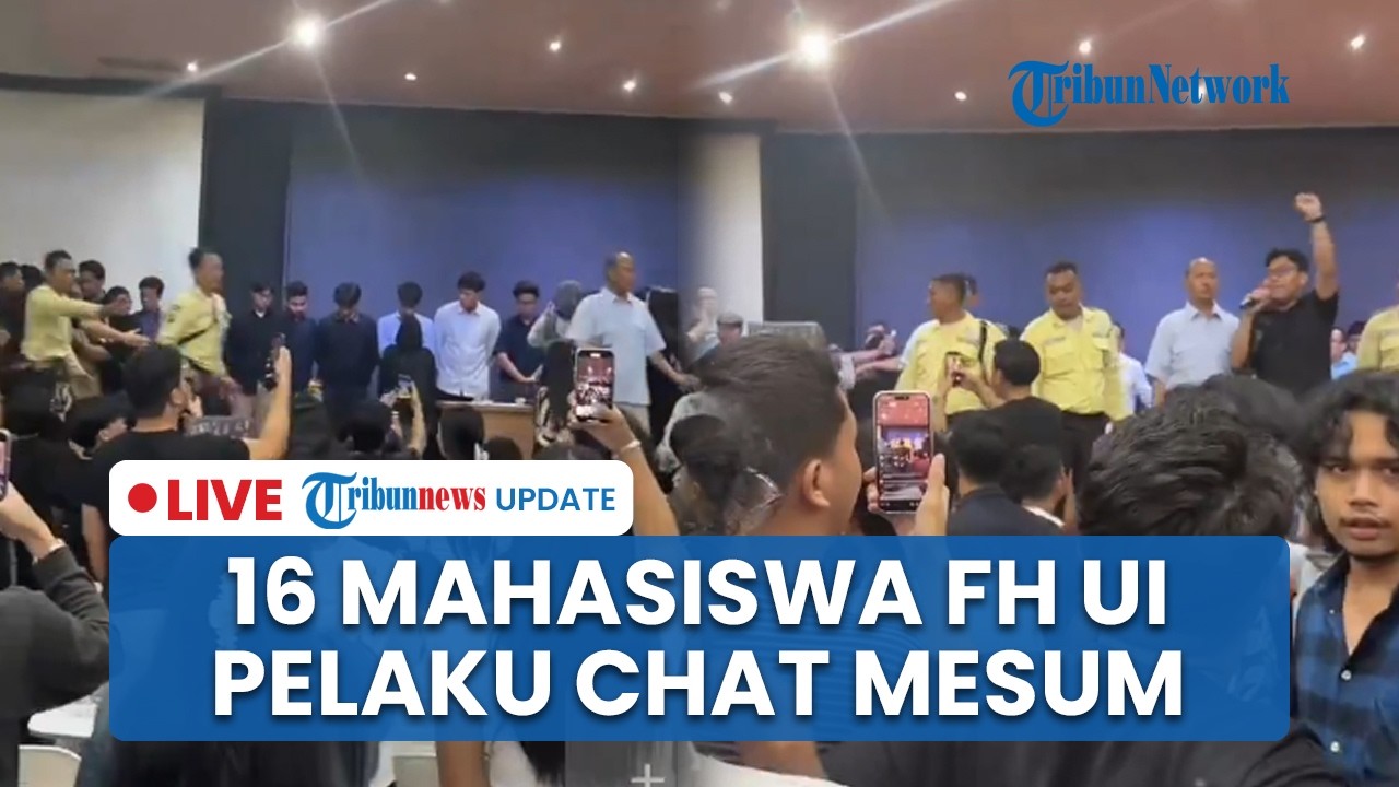 LIVE: 16 Mahasiswa FH UI Jalani Sidang Terbuka Gegara Chat Pelecehan, Pelaku Terancam Sanksi