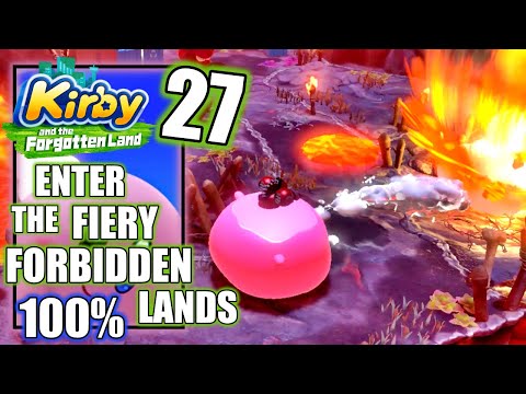 Kirby and the Forgotten World - Enter the Fiery Forbidden Lands - All Waddle Dees 100% - Part 27