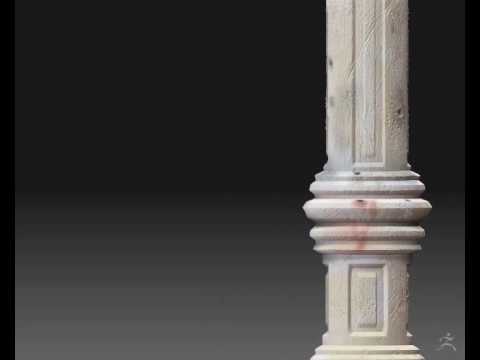 Simple zBrush Pillar Trainning