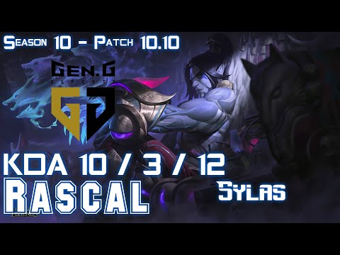 Gen Rascal SYLAS vs MAOKAI Top - Patch 10.10 KR Ranked